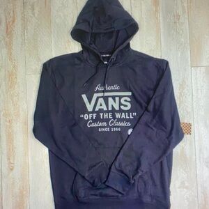 Vans Black Hoodie with White Logo